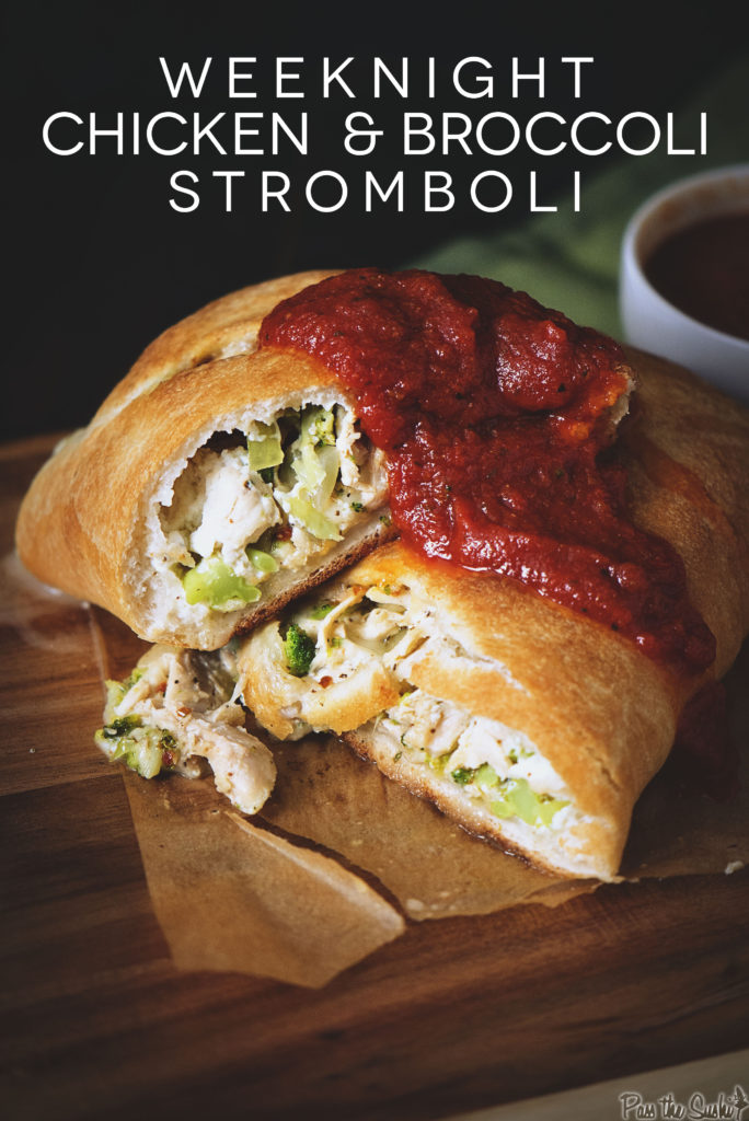 Stromboli de frango e brócolis durante a semana | Kita Roberts GirlCarnivore.com