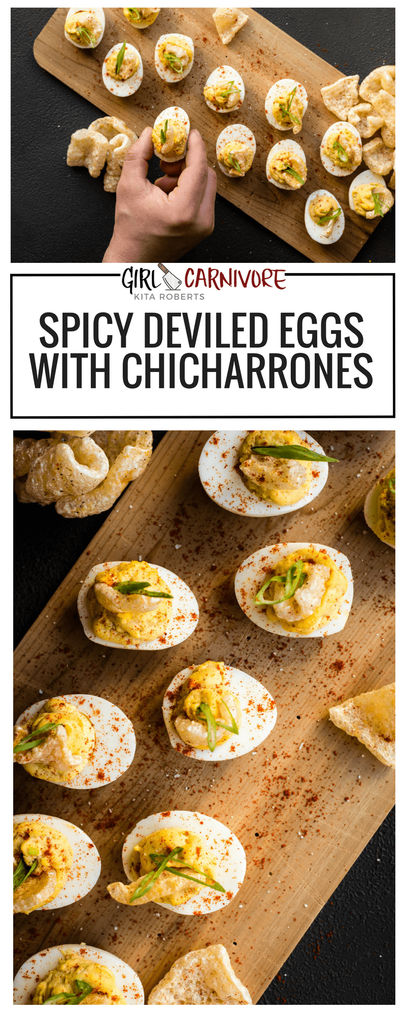 Receita de Ovos Cozidos com Chicharrones GirlCarnivore Kita Roberts